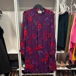 Calvin Klein Purple Dress with Red Details